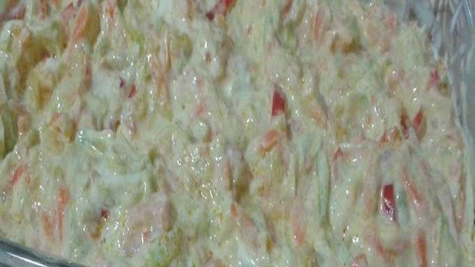 Kırmızı Biberli Kabaklı Salata Tarifi